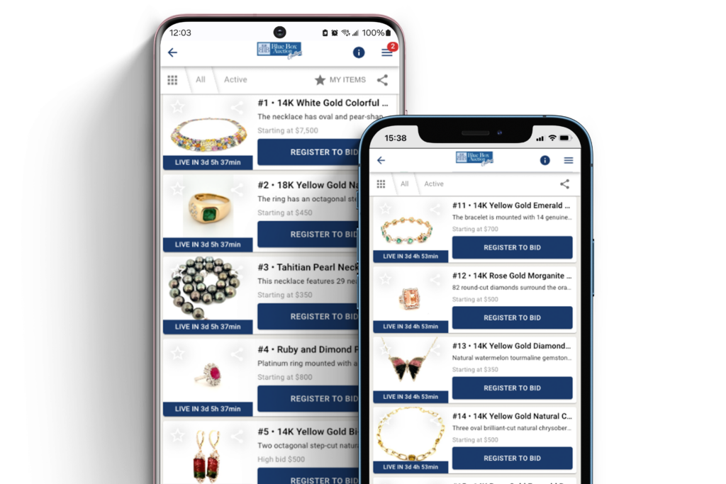 Events for October 12, 2024 Blue Box Auction Gallery