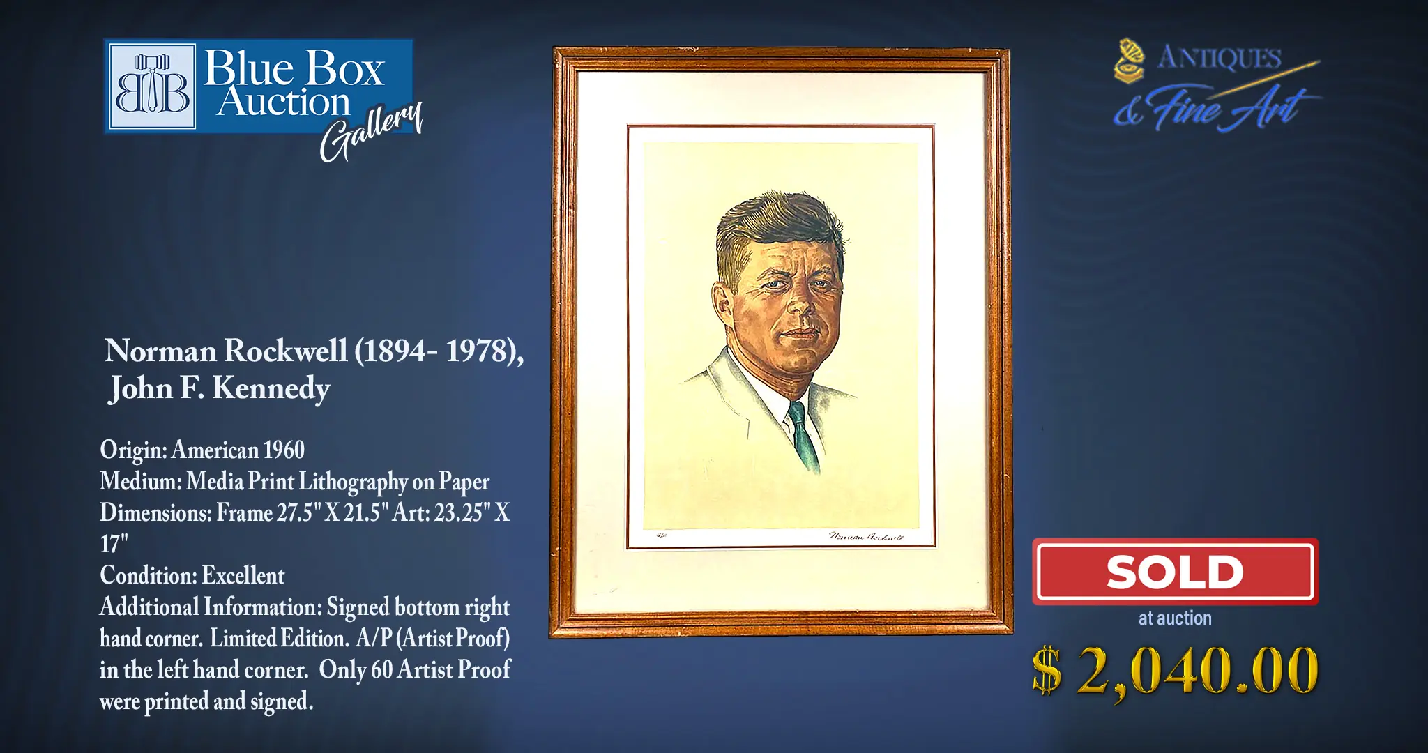 Norman Rockwell <br>JFK Painting