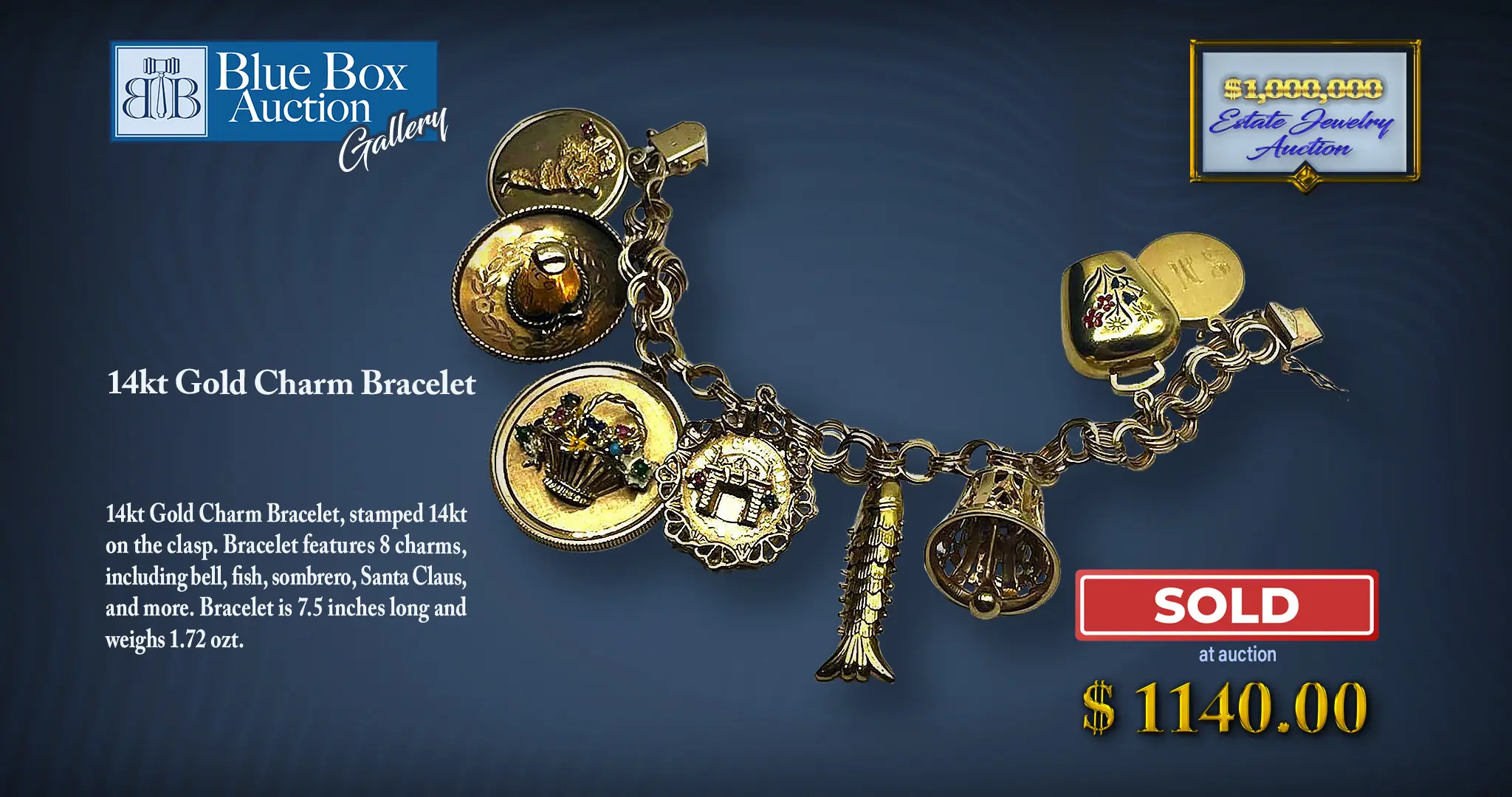 Gold Charm Bracelet