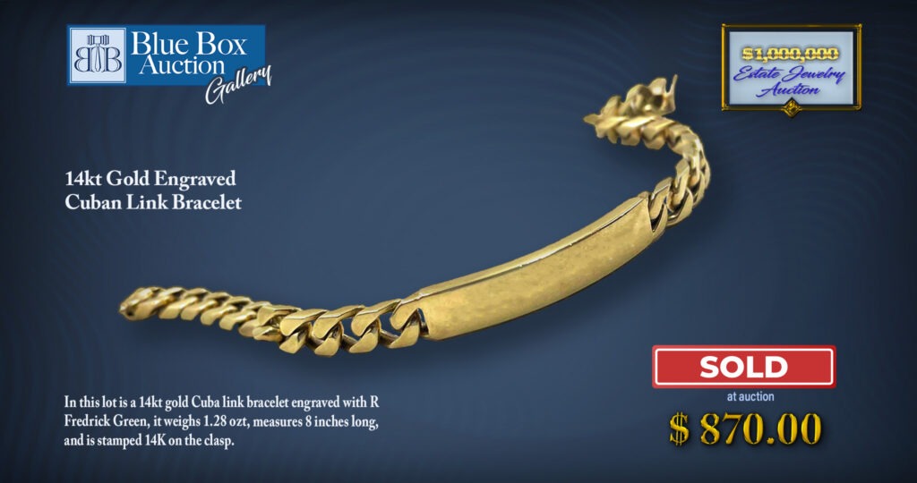 Gold Cuban link bracelet