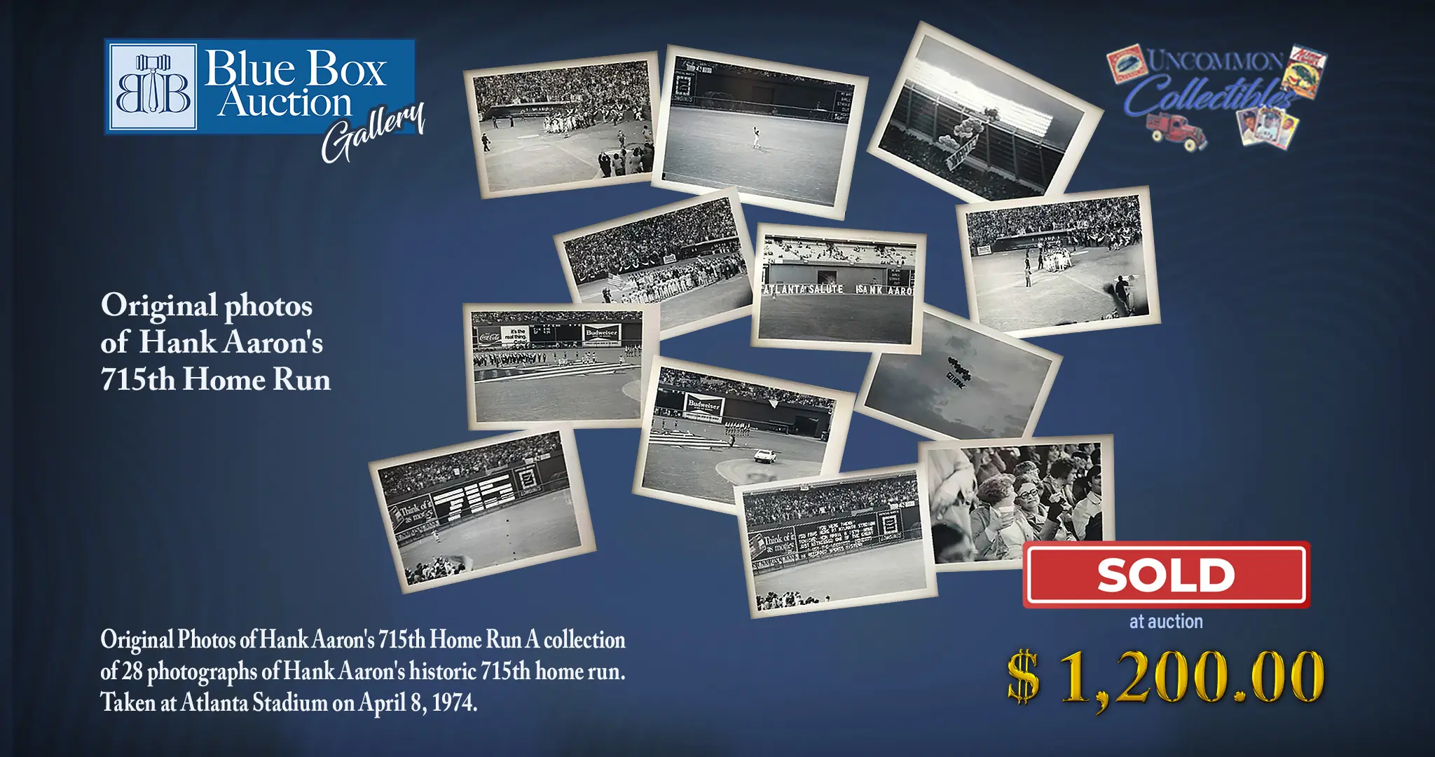 Original Photos of Hank Aaron's 715th Home Run