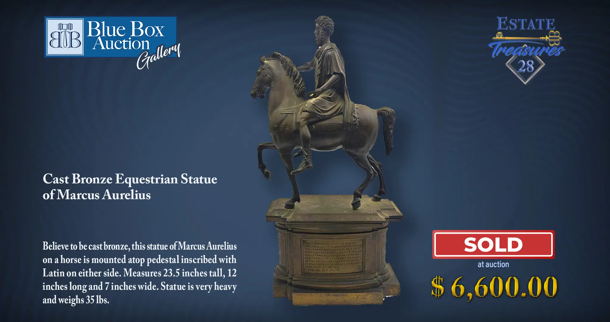 Bronze Marcus Aurelius Equestrian Statue