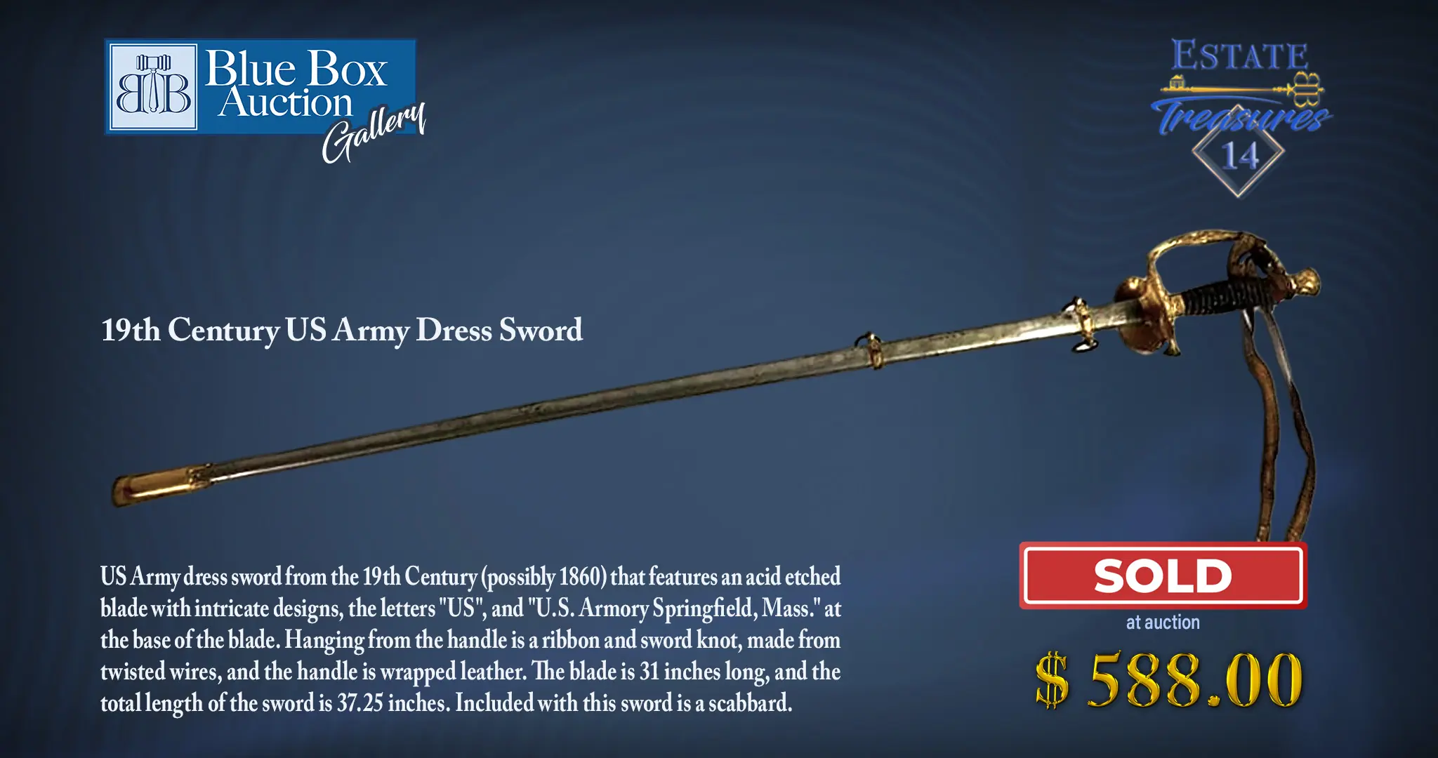 19th Century US Army Dress Sword