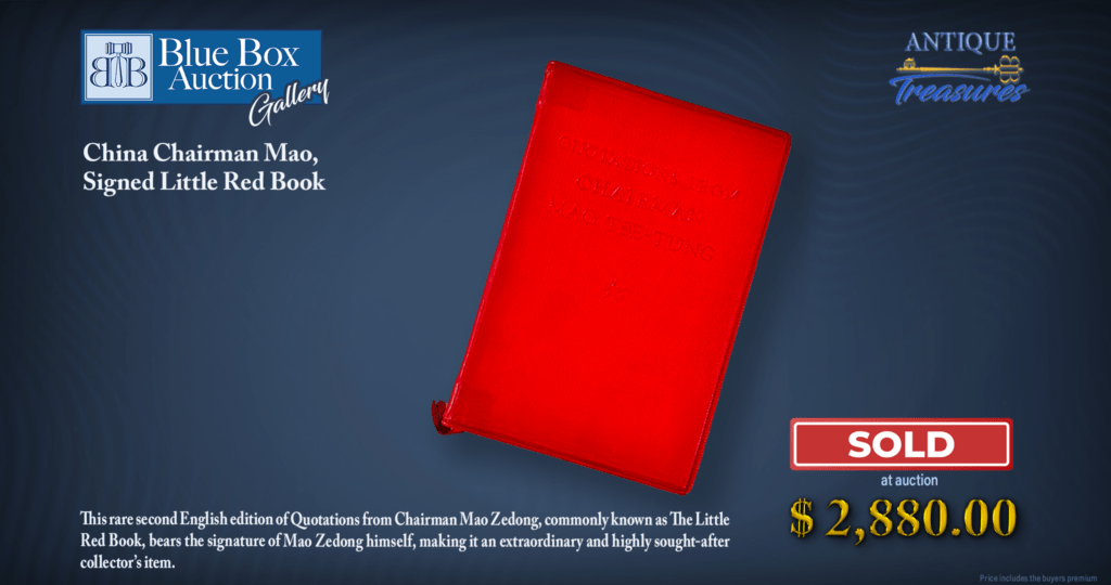 Mao Zedong signed “Little Red Book”